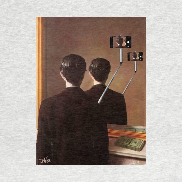 Modern dilema Magritte by Loui Jover 